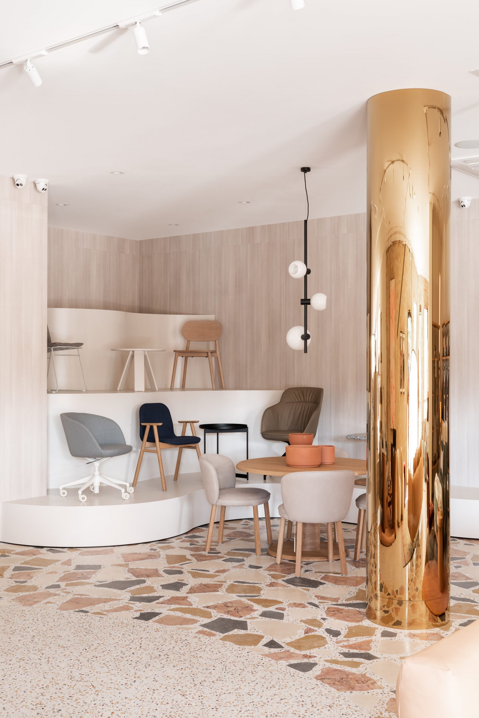 Modern interior showcasing stylish furniture arrangement with chairs and table from the Jardan collection.